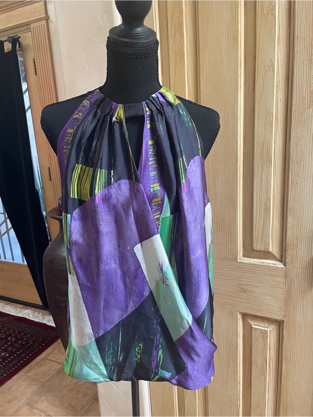 Posh draped halter top Kenneth Cole